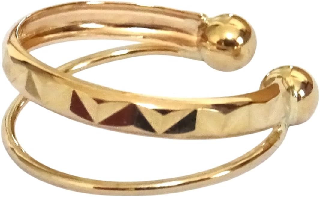 ALL BLUES☆Almost thin Polished gold イヤーカフ (All Blues